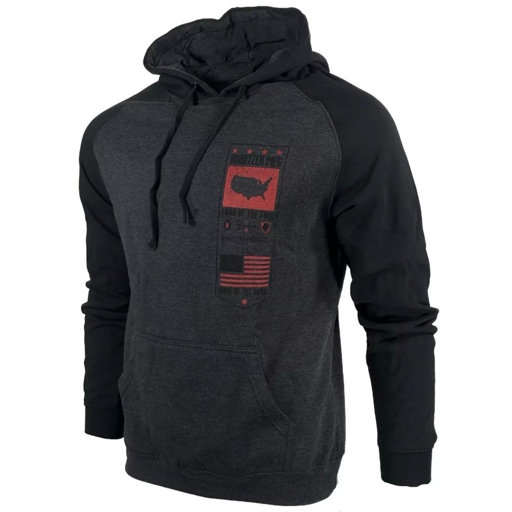 Howitzer Style Men's Hoodie FREE AND BRAVE Militar - Picture 7 of 12